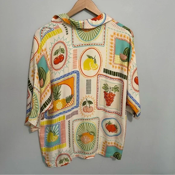 Seven Wonders Agata Shirt in Agata Print Women’s Size XS Fruit Print - Picture 8 of 11